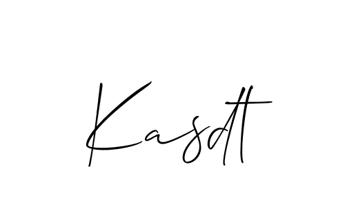 Kasdt stylish signature style. Best Handwritten Sign (Allison_Script) for my name. Handwritten Signature Collection Ideas for my name Kasdt. Kasdt signature style 2 images and pictures png