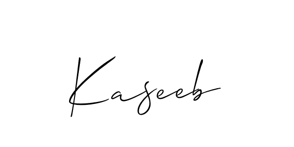 How to make Kaseeb name signature. Use Allison_Script style for creating short signs online. This is the latest handwritten sign. Kaseeb signature style 2 images and pictures png