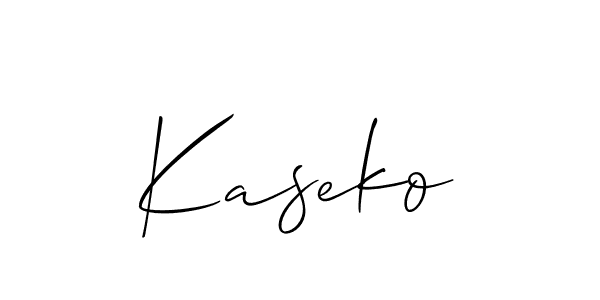 You should practise on your own different ways (Allison_Script) to write your name (Kaseko) in signature. don't let someone else do it for you. Kaseko signature style 2 images and pictures png