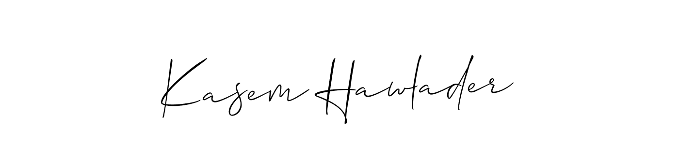 Kasem Hawlader stylish signature style. Best Handwritten Sign (Allison_Script) for my name. Handwritten Signature Collection Ideas for my name Kasem Hawlader. Kasem Hawlader signature style 2 images and pictures png