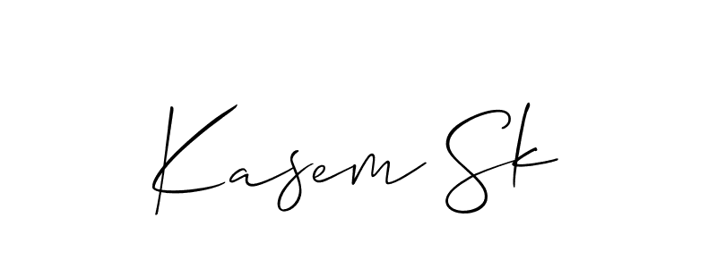 Make a short Kasem Sk signature style. Manage your documents anywhere anytime using Allison_Script. Create and add eSignatures, submit forms, share and send files easily. Kasem Sk signature style 2 images and pictures png