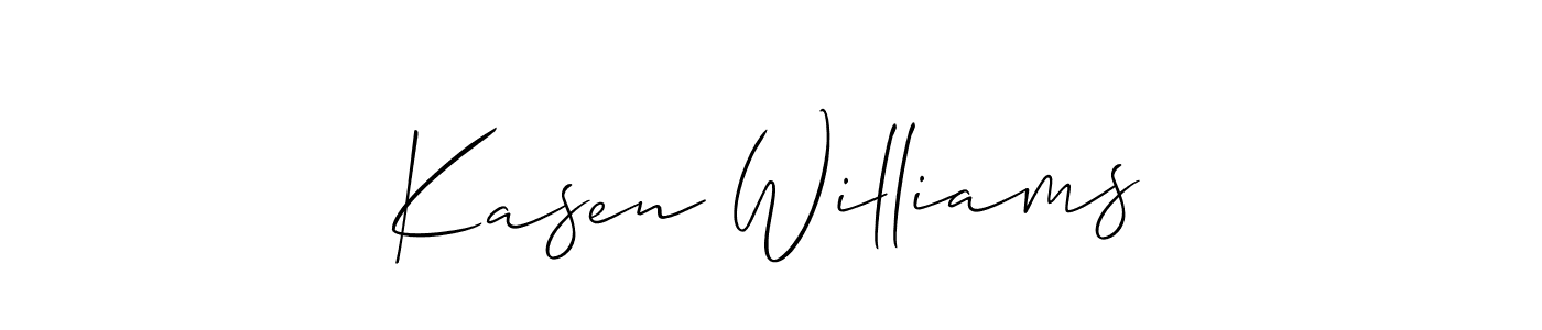 Best and Professional Signature Style for Kasen Williams. Allison_Script Best Signature Style Collection. Kasen Williams signature style 2 images and pictures png