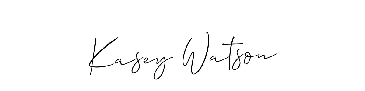 Create a beautiful signature design for name Kasey Watson. With this signature (Allison_Script) fonts, you can make a handwritten signature for free. Kasey Watson signature style 2 images and pictures png