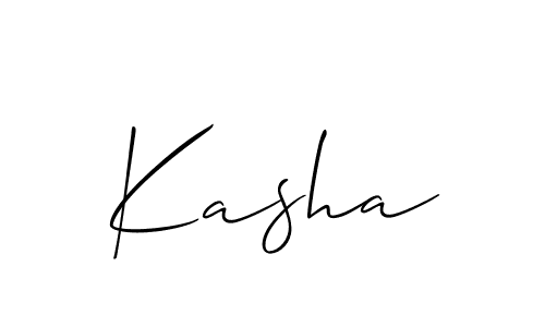 Also we have Kasha name is the best signature style. Create professional handwritten signature collection using Allison_Script autograph style. Kasha signature style 2 images and pictures png