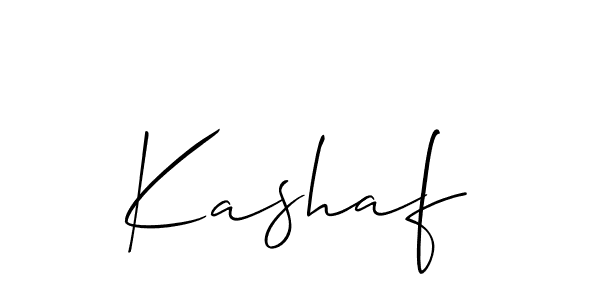Create a beautiful signature design for name Kashaf. With this signature (Allison_Script) fonts, you can make a handwritten signature for free. Kashaf signature style 2 images and pictures png