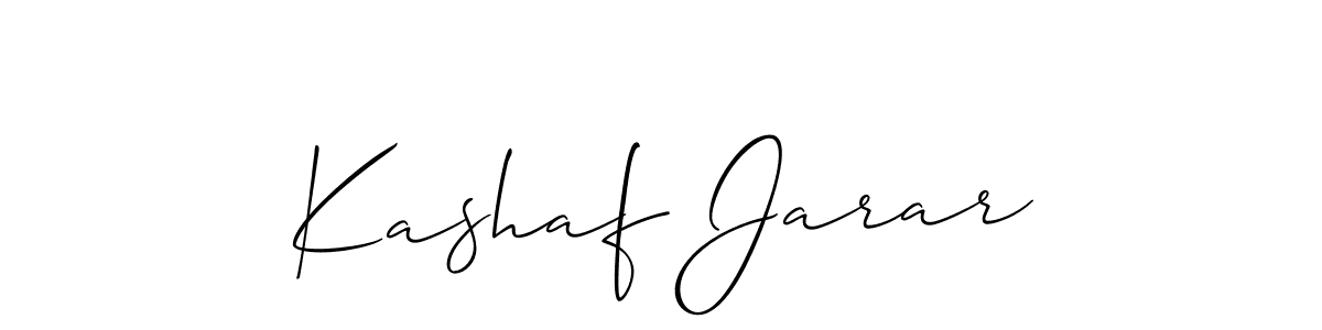 Allison_Script is a professional signature style that is perfect for those who want to add a touch of class to their signature. It is also a great choice for those who want to make their signature more unique. Get Kashaf Jarar name to fancy signature for free. Kashaf Jarar signature style 2 images and pictures png