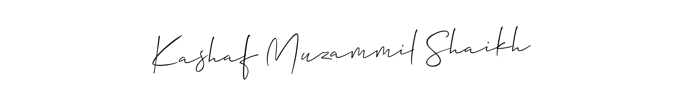 Make a beautiful signature design for name Kashaf Muzammil Shaikh. Use this online signature maker to create a handwritten signature for free. Kashaf Muzammil Shaikh signature style 2 images and pictures png