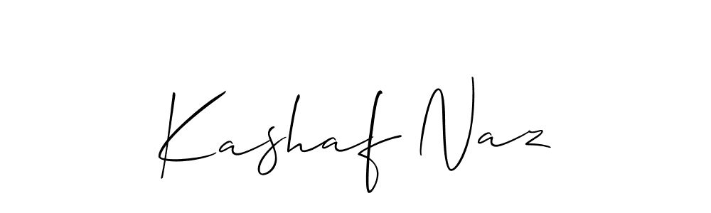 How to Draw Kashaf Naz signature style? Allison_Script is a latest design signature styles for name Kashaf Naz. Kashaf Naz signature style 2 images and pictures png