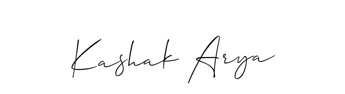 The best way (Allison_Script) to make a short signature is to pick only two or three words in your name. The name Kashak Arya include a total of six letters. For converting this name. Kashak Arya signature style 2 images and pictures png
