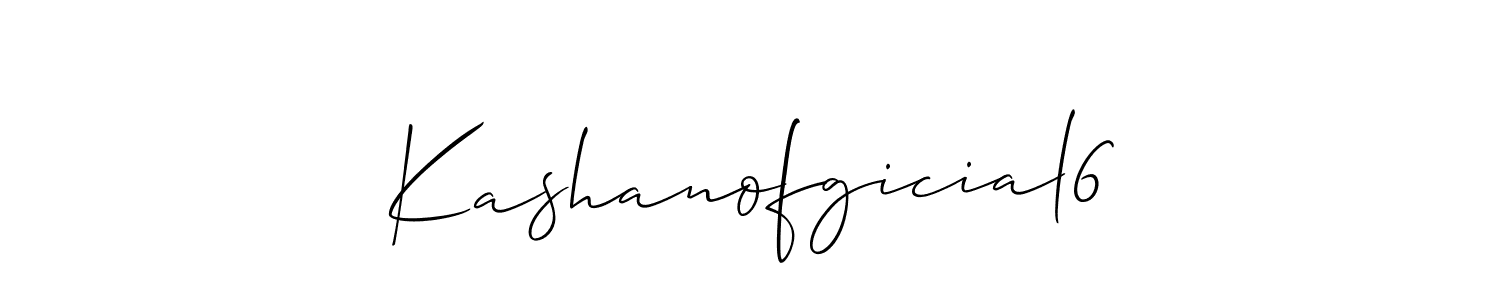 This is the best signature style for the Kashanofgicial6 name. Also you like these signature font (Allison_Script). Mix name signature. Kashanofgicial6 signature style 2 images and pictures png