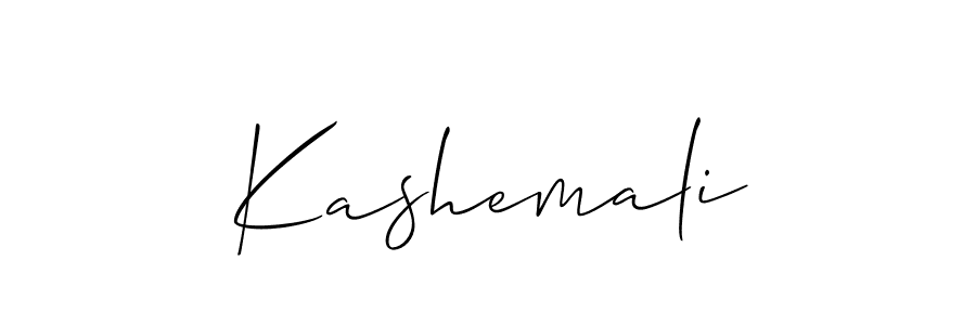 Kashemali stylish signature style. Best Handwritten Sign (Allison_Script) for my name. Handwritten Signature Collection Ideas for my name Kashemali. Kashemali signature style 2 images and pictures png