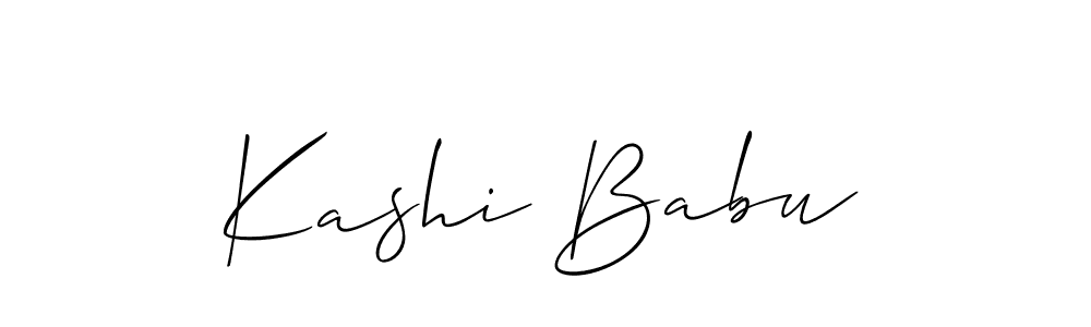 You should practise on your own different ways (Allison_Script) to write your name (Kashi Babu) in signature. don't let someone else do it for you. Kashi Babu signature style 2 images and pictures png