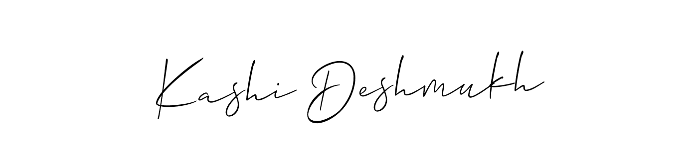 Make a beautiful signature design for name Kashi Deshmukh. With this signature (Allison_Script) style, you can create a handwritten signature for free. Kashi Deshmukh signature style 2 images and pictures png