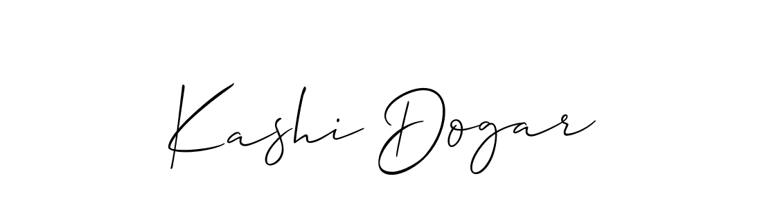 How to Draw Kashi Dogar signature style? Allison_Script is a latest design signature styles for name Kashi Dogar. Kashi Dogar signature style 2 images and pictures png