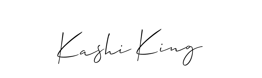 Kashi King stylish signature style. Best Handwritten Sign (Allison_Script) for my name. Handwritten Signature Collection Ideas for my name Kashi King. Kashi King signature style 2 images and pictures png