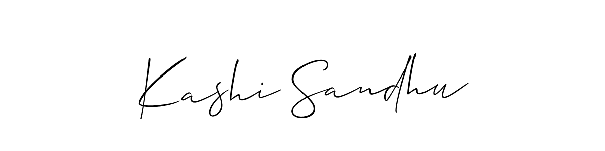 It looks lik you need a new signature style for name Kashi Sandhu. Design unique handwritten (Allison_Script) signature with our free signature maker in just a few clicks. Kashi Sandhu signature style 2 images and pictures png