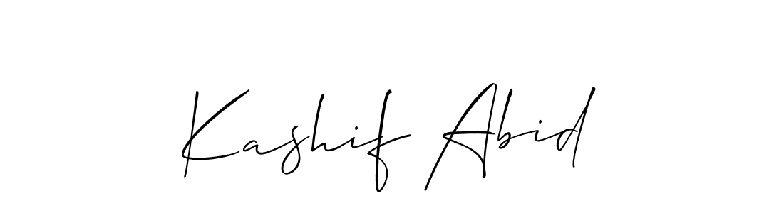 Also You can easily find your signature by using the search form. We will create Kashif Abid name handwritten signature images for you free of cost using Allison_Script sign style. Kashif Abid signature style 2 images and pictures png