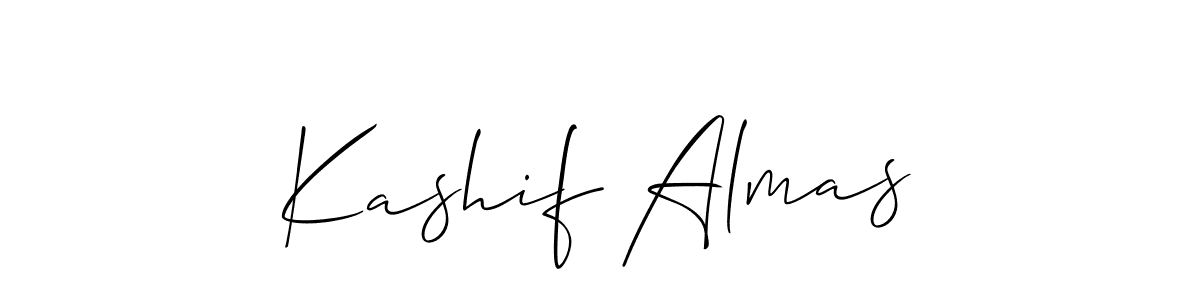 Make a short Kashif Almas signature style. Manage your documents anywhere anytime using Allison_Script. Create and add eSignatures, submit forms, share and send files easily. Kashif Almas signature style 2 images and pictures png