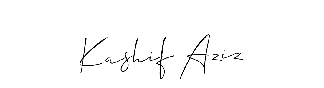It looks lik you need a new signature style for name Kashif Aziz. Design unique handwritten (Allison_Script) signature with our free signature maker in just a few clicks. Kashif Aziz signature style 2 images and pictures png