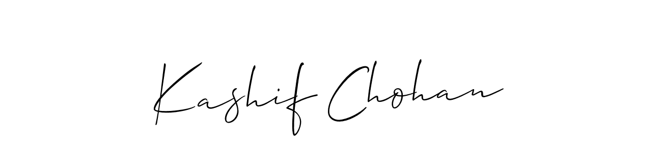 Make a short Kashif Chohan signature style. Manage your documents anywhere anytime using Allison_Script. Create and add eSignatures, submit forms, share and send files easily. Kashif Chohan signature style 2 images and pictures png