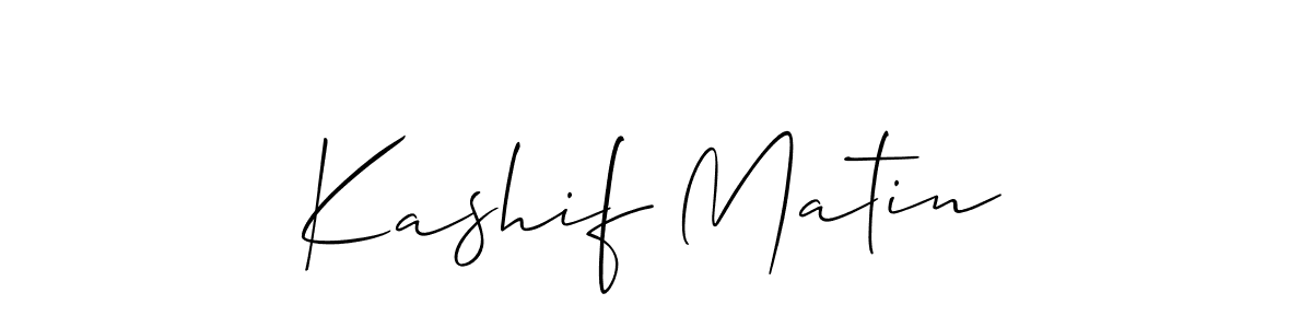 Make a short Kashif Matin signature style. Manage your documents anywhere anytime using Allison_Script. Create and add eSignatures, submit forms, share and send files easily. Kashif Matin signature style 2 images and pictures png
