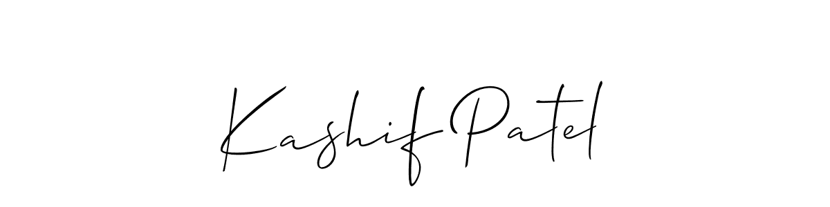 How to make Kashif Patel name signature. Use Allison_Script style for creating short signs online. This is the latest handwritten sign. Kashif Patel signature style 2 images and pictures png