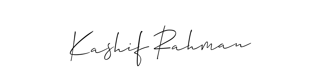 Similarly Allison_Script is the best handwritten signature design. Signature creator online .You can use it as an online autograph creator for name Kashif Rahman. Kashif Rahman signature style 2 images and pictures png
