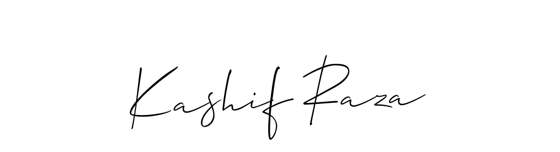 Make a short Kashif Raza signature style. Manage your documents anywhere anytime using Allison_Script. Create and add eSignatures, submit forms, share and send files easily. Kashif Raza signature style 2 images and pictures png