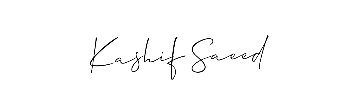 Here are the top 10 professional signature styles for the name Kashif Saeed. These are the best autograph styles you can use for your name. Kashif Saeed signature style 2 images and pictures png