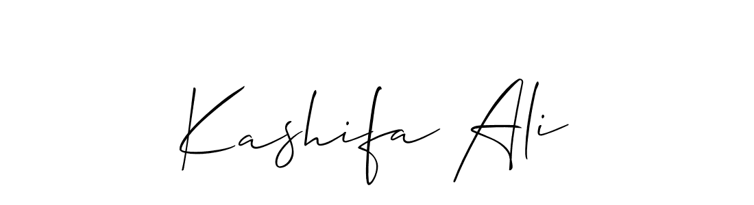 Also You can easily find your signature by using the search form. We will create Kashifa Ali name handwritten signature images for you free of cost using Allison_Script sign style. Kashifa Ali signature style 2 images and pictures png