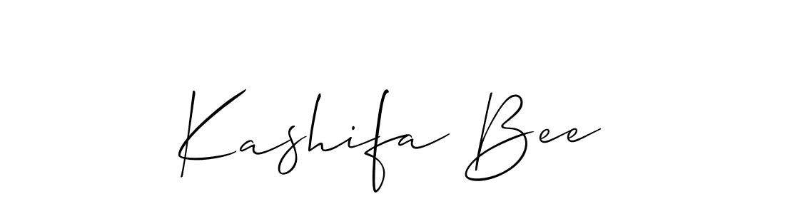 Make a beautiful signature design for name Kashifa Bee. With this signature (Allison_Script) style, you can create a handwritten signature for free. Kashifa Bee signature style 2 images and pictures png
