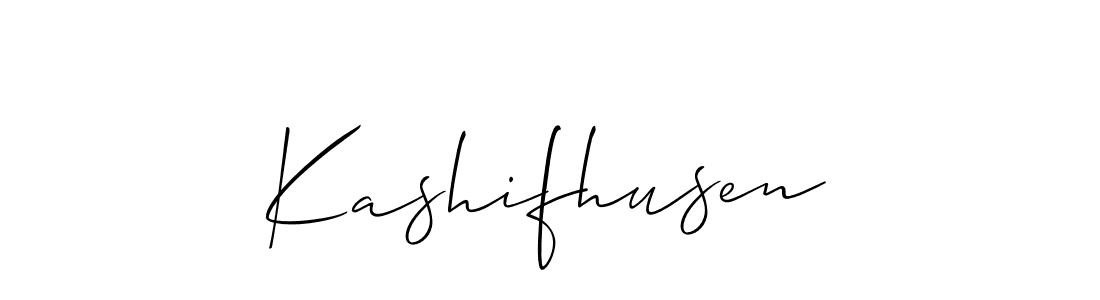 Design your own signature with our free online signature maker. With this signature software, you can create a handwritten (Allison_Script) signature for name Kashifhusen. Kashifhusen signature style 2 images and pictures png