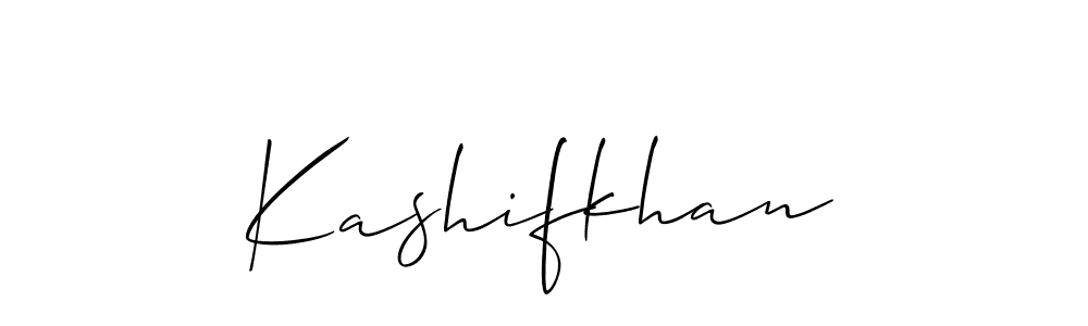 Make a beautiful signature design for name Kashifkhan. With this signature (Allison_Script) style, you can create a handwritten signature for free. Kashifkhan signature style 2 images and pictures png