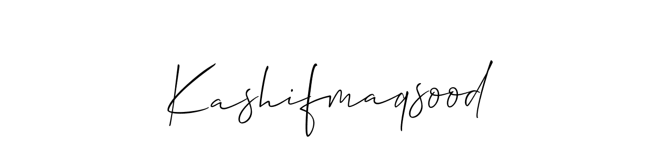 Create a beautiful signature design for name Kashifmaqsood. With this signature (Allison_Script) fonts, you can make a handwritten signature for free. Kashifmaqsood signature style 2 images and pictures png