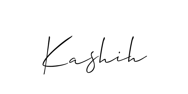 How to make Kashih signature? Allison_Script is a professional autograph style. Create handwritten signature for Kashih name. Kashih signature style 2 images and pictures png