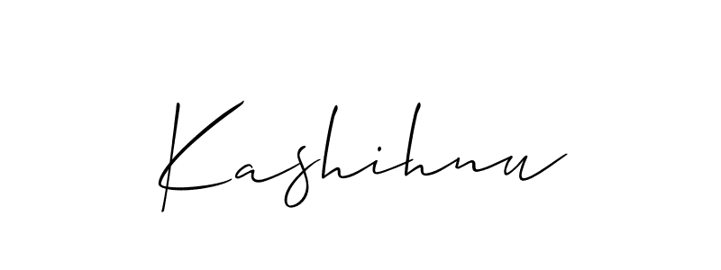 if you are searching for the best signature style for your name Kashihnu. so please give up your signature search. here we have designed multiple signature styles  using Allison_Script. Kashihnu signature style 2 images and pictures png