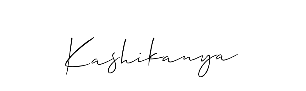 Use a signature maker to create a handwritten signature online. With this signature software, you can design (Allison_Script) your own signature for name Kashikanya. Kashikanya signature style 2 images and pictures png