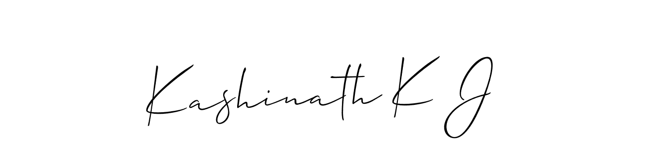 Design your own signature with our free online signature maker. With this signature software, you can create a handwritten (Allison_Script) signature for name Kashinath K J. Kashinath K J signature style 2 images and pictures png