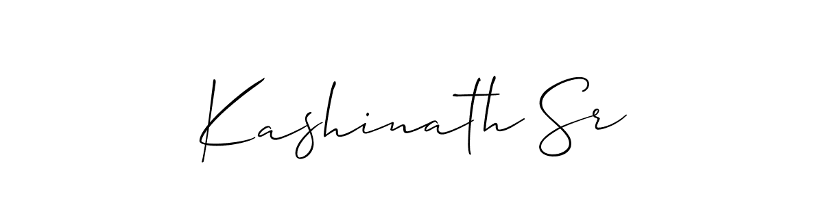 It looks lik you need a new signature style for name Kashinath Sr. Design unique handwritten (Allison_Script) signature with our free signature maker in just a few clicks. Kashinath Sr signature style 2 images and pictures png