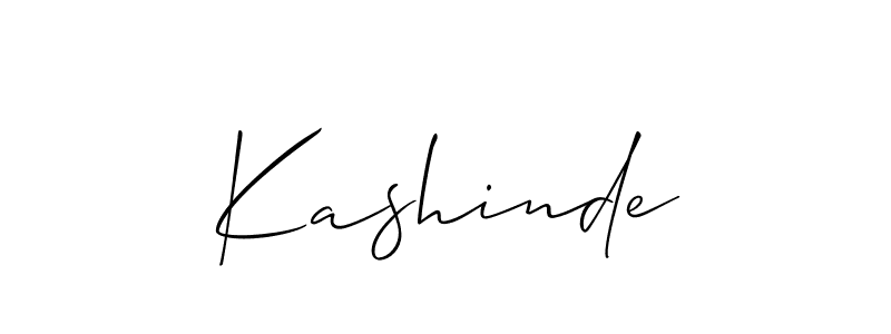 Use a signature maker to create a handwritten signature online. With this signature software, you can design (Allison_Script) your own signature for name Kashinde. Kashinde signature style 2 images and pictures png