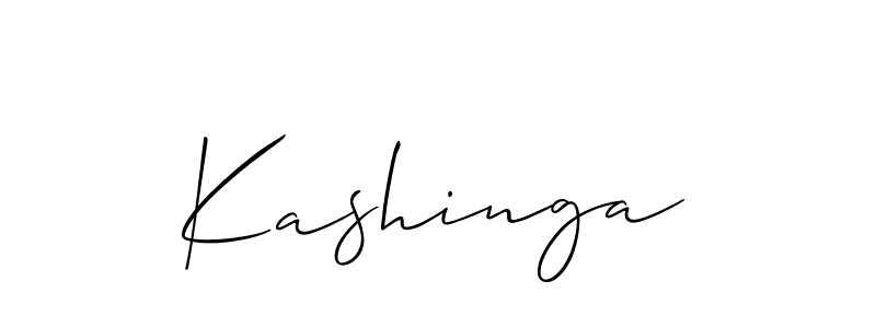 Create a beautiful signature design for name Kashinga. With this signature (Allison_Script) fonts, you can make a handwritten signature for free. Kashinga signature style 2 images and pictures png