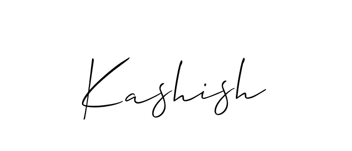 Also we have Kashish name is the best signature style. Create professional handwritten signature collection using Allison_Script autograph style. Kashish signature style 2 images and pictures png