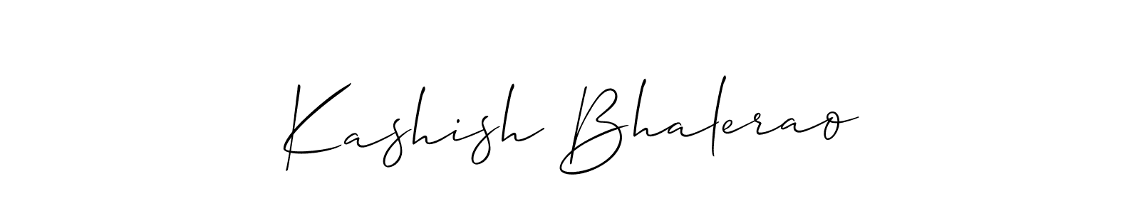 Allison_Script is a professional signature style that is perfect for those who want to add a touch of class to their signature. It is also a great choice for those who want to make their signature more unique. Get Kashish Bhalerao name to fancy signature for free. Kashish Bhalerao signature style 2 images and pictures png