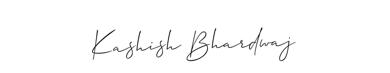 How to Draw Kashish Bhardwaj signature style? Allison_Script is a latest design signature styles for name Kashish Bhardwaj. Kashish Bhardwaj signature style 2 images and pictures png