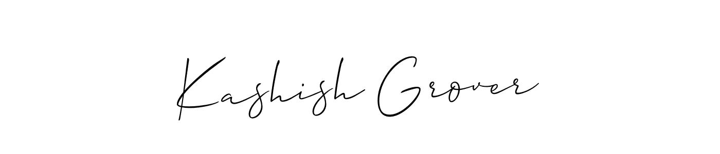 Similarly Allison_Script is the best handwritten signature design. Signature creator online .You can use it as an online autograph creator for name Kashish Grover. Kashish Grover signature style 2 images and pictures png