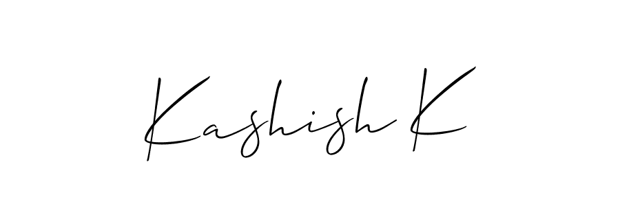 Similarly Allison_Script is the best handwritten signature design. Signature creator online .You can use it as an online autograph creator for name Kashish K. Kashish K signature style 2 images and pictures png