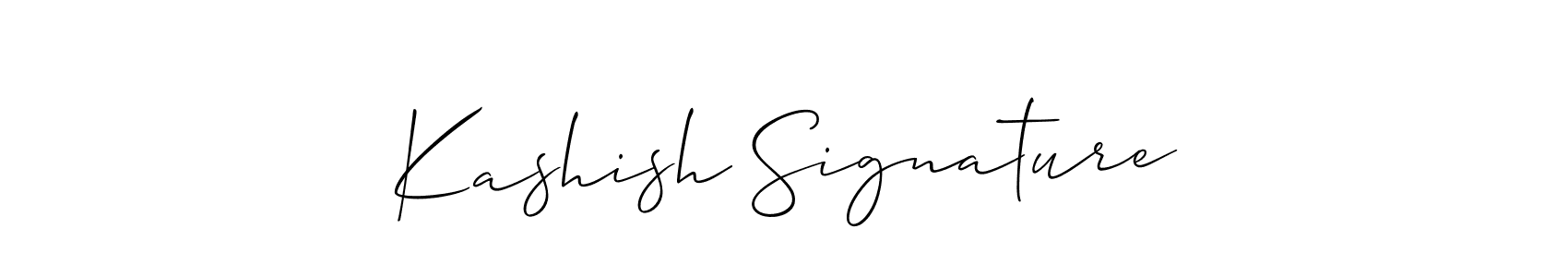 Also we have Kashish Signature name is the best signature style. Create professional handwritten signature collection using Allison_Script autograph style. Kashish Signature signature style 2 images and pictures png