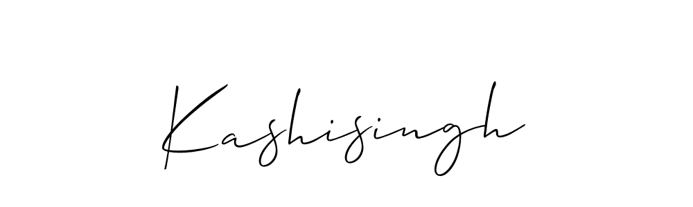 Design your own signature with our free online signature maker. With this signature software, you can create a handwritten (Allison_Script) signature for name Kashisingh. Kashisingh signature style 2 images and pictures png