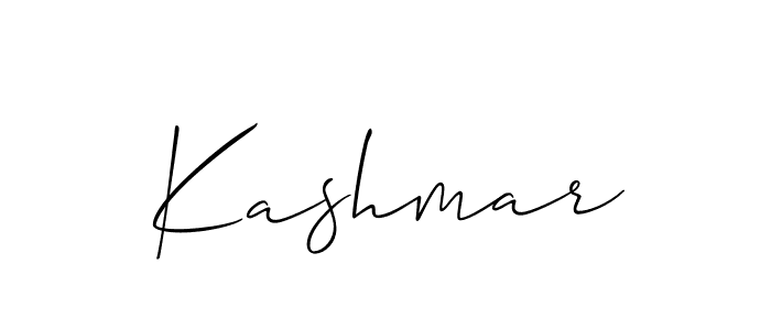 Allison_Script is a professional signature style that is perfect for those who want to add a touch of class to their signature. It is also a great choice for those who want to make their signature more unique. Get Kashmar name to fancy signature for free. Kashmar signature style 2 images and pictures png