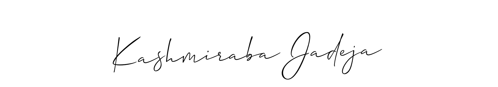 Kashmiraba Jadeja stylish signature style. Best Handwritten Sign (Allison_Script) for my name. Handwritten Signature Collection Ideas for my name Kashmiraba Jadeja. Kashmiraba Jadeja signature style 2 images and pictures png